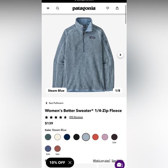 Women’s Patagonia 1/4 Zip - Picture 4 of 4